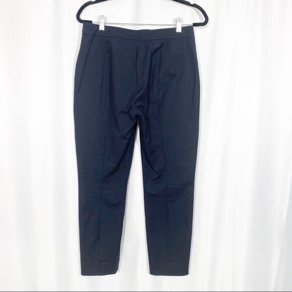 Everlane The Side Zip Stretch Cotton Pant Cropped Skinny Black 10 - Picture 4 of 8